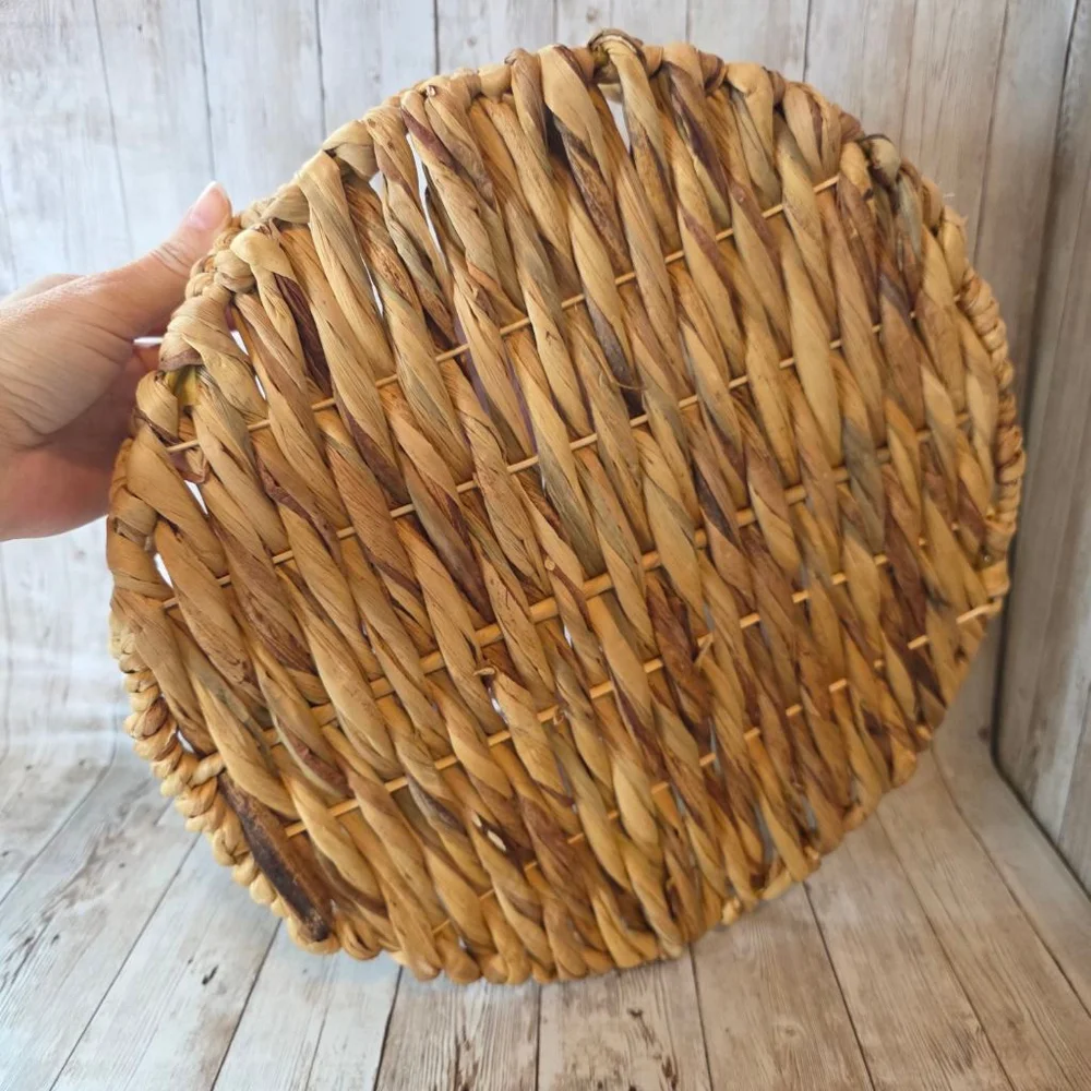 Home Accents Woven Basket Beige Brown